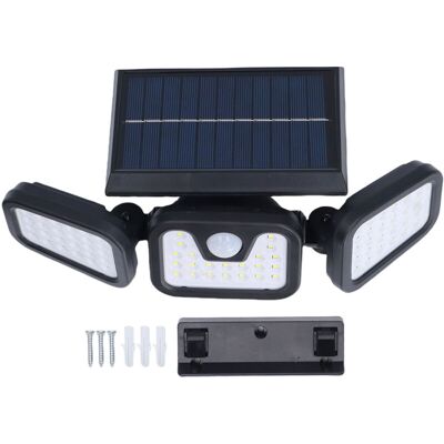 OEM Lámpara De Pared Solar Led Crezuo De 74 Led Con 3 Cabezales, Detección De Presencia Humana, Resistente Al Agua Ip65, Inalámbrica, Para Patios Exteriores.-crezuo OEM Lámpara De Pared Solar Led Crezuo De 74 Led Con 3 Cabezales, Detección De Presencia Humana, Resistente Al Agua Ip65, Inalámbrica, Para Patios Exteriores.-crezuo