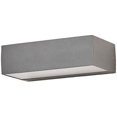 Lámpara LED exterior 'Lissi' Gris de Plástico (2 llamas) para exteriores Lámpara LED exterior 'Lissi' Gris de Plástico (2 llamas) para exteriores