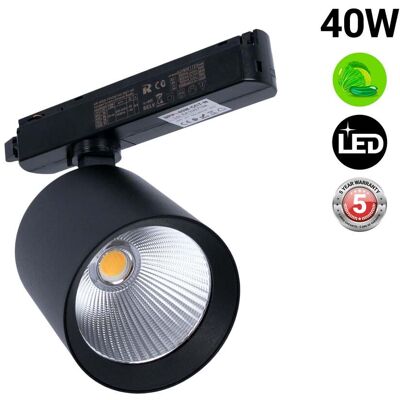 Fumagalli - Proyector Led Para Carril Monofásico - Verdulerías - 40w - Negro Fumagalli - Proyector Led Para Carril Monofásico - Verdulerías - 40w - Negro
