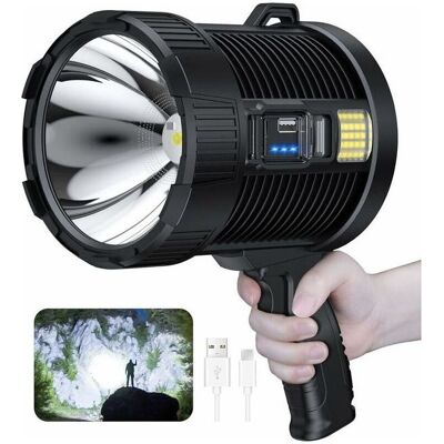 ABYSSE Rapanda – Foco Portátil Recargable De 100.000 Lúmenes – 6 Modos De Iluminación – Resistente Al Agua Ipx5 – Batería De 9600 Mah Para Uso En Exteriores ABYSSE Rapanda – Foco Portátil Recargable De 100.000 Lúmenes – 6 Modos De Iluminación – Resistente Al Agua Ipx5 – Batería De 9600 Mah Para Uso En Exteriores