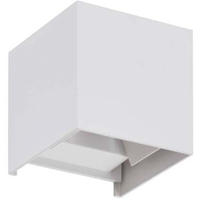 Lindby Nivar Lámpara de Pared - Exterior, Blanco, Moderna, Metal, Cuadrada Lindby Nivar Lámpara de Pared - Exterior, Blanco, Moderna, Metal, Cuadrada