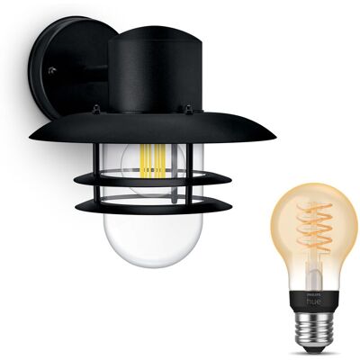 Philips Hue Inyma Aplique De Pared Exterior E27 (negro) Luz Blanca Cálida - White Filament Philips Hue Inyma Aplique De Pared Exterior E27 (negro) Luz Blanca Cálida - White Filament