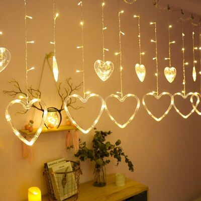 OEM Guirnalda De Luces Led En Forma De Corazón Con 138 Led – 8 Modos De Iluminación – 3 M De Longitud – Luz Blanca Cálida – Ip44 Para Uso En Exteriores OEM Guirnalda De Luces Led En Forma De Corazón Con 138 Led – 8 Modos De Iluminación – 3 M De Longitud – Luz Blanca Cálida – Ip44 Para Uso En Exteriores