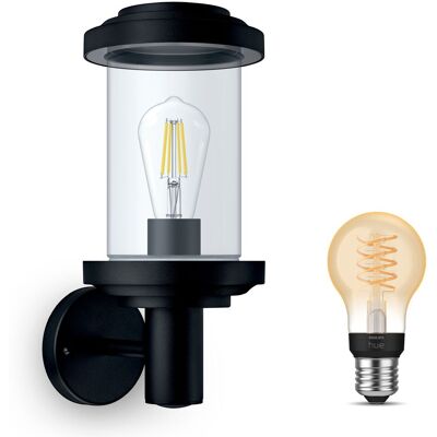 Philips Hue Listra Aplique De Pared Exterior E27 (negro) Luz Blanca Cálida - White Filament Philips Hue Listra Aplique De Pared Exterior E27 (negro) Luz Blanca Cálida - White Filament