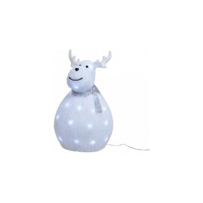 LUMINEO Reno Navideño En Acrílico Con Bufanda 21x24x H37 Cm LUMINEO Reno Navideño En Acrílico Con Bufanda 21x24x H37 Cm