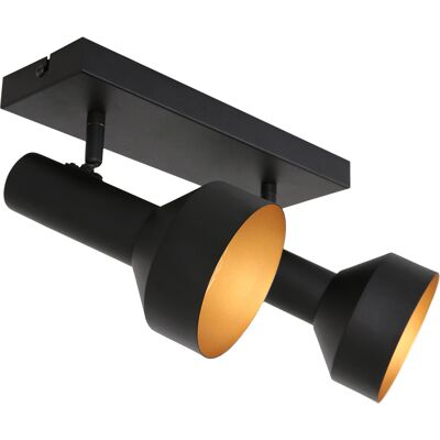 Conjunto de lámparas negras E27 de Anne Light & Home - 2 lámparas - Iluminación Conjunto de lámparas negras E27 de Anne Light & Home - 2 lámparas - Iluminación