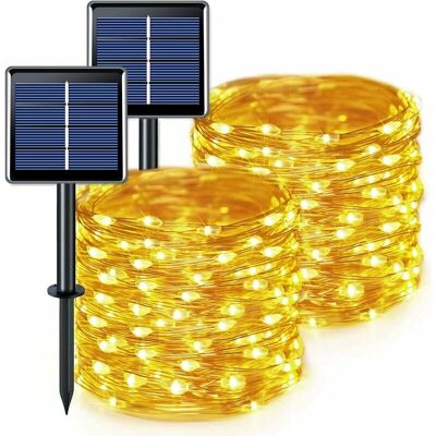 OEM Paquete De 2 Guirnaldas De Luces Solares, 300 Led, Impermeables, 32 M, Luz Blanca Cálida Con 8 Modos, Cable De Cobre, Ideales Para Jardín, Patio, Navidad Y Fiestas De Boda. OEM Paquete De 2 Guirnaldas De Luces Solares, 300 Led, Impermeables, 32 M, Luz Blanca Cálida Con 8 Modos, Cable De Cobre, Ideales Para Jardín, Patio, Navidad Y Fiestas De Boda.
