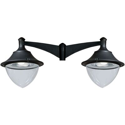 NOVOLUX Luminaria Para Poste 2 Brazos Gunther-48 Ip65 E27 2x70w 530mm Negro NOVOLUX Luminaria Para Poste 2 Brazos Gunther-48 Ip65 E27 2x70w 530mm Negro