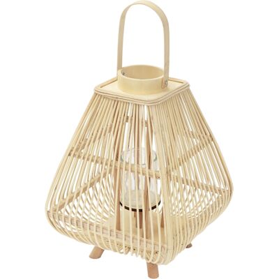 Ecd Germany Linterna De Bambú Madera, 55,5 Cm De Altura, Portavelas De Jardín Con Asa Y Inserto De Cristal, Farol De Estilo Boho, Lámpara Colgante Interior/exterior Decorativo Para Terraza, Balcón Ecd Germany Linterna De Bambú Madera, 55,5 Cm De Altura, Portavelas De Jardín Con Asa Y Inserto De Cristal, Farol De Estilo Boho, Lámpara Colgante Interior/exterior Decorativo Para Terraza, Balcón