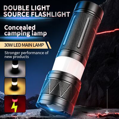 OEM Nueva Linterna Láser Blanca De Largo Alcance Con Gancho, Zoom, Luz Para Acampar, Linterna De Exterior De Alta Potencia. OEM Nueva Linterna Láser Blanca De Largo Alcance Con Gancho, Zoom, Luz Para Acampar, Linterna De Exterior De Alta Potencia.