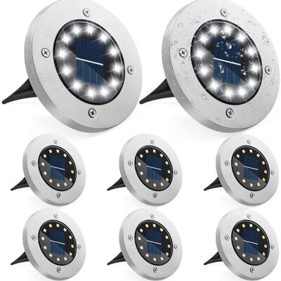 OEM Luces Solares Para Exteriores, 12 Unidades De Luces Solares Impermeables Para Suelo, 12 Luces Solares Led Impermeables Para Jardín, Focos Solares Empotrables. OEM Luces Solares Para Exteriores, 12 Unidades De Luces Solares Impermeables Para Suelo, 12 Luces Solares Led Impermeables Para Jardín, Focos Solares Empotrables.