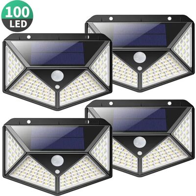 OEM Conjunto De 4 Luces Solares Para Exteriores Con 100 Led, Detector De Movimiento, Iluminación Solar Ultrabrillante De 270°, Resistentes Al Agua, 3 Modos De Iluminación, Ideales Para Jardines. OEM Conjunto De 4 Luces Solares Para Exteriores Con 100 Led, Detector De Movimiento, Iluminación Solar Ultrabrillante De 270°, Resistentes Al Agua, 3 Modos De Iluminación, Ideales Para Jardines.