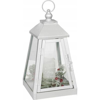Atmosphera Linterna Led Metal 32 X 17 Cm Elegante Atmosphera Linterna Led Metal 32 X 17 Cm Elegante