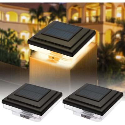 OEM Lámpara Solar De Poste Para Valla Lámpara Solar De Pilar Luces Solares Para Valla Exterior Impermeable Ip65 Blanco Cálido Para Poste De Valla De Patio 2 Piezas (negro) OEM Lámpara Solar De Poste Para Valla Lámpara Solar De Pilar Luces Solares Para Valla Exterior Impermeable Ip65 Blanco Cálido Para Poste De Valla De Patio 2 Piezas (negro)