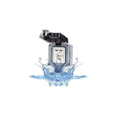 OEM Enchufe De Pared Exterior Con Puerto Usb, Resistente Al Agua Ip66, Enchufe De Jardín, Montaje En Superficie, Contacto De Protección Para Lugares Húmedos, Para Exteriores Con Tapa. OEM Enchufe De Pared Exterior Con Puerto Usb, Resistente Al Agua Ip66, Enchufe De Jardín, Montaje En Superficie, Contacto De Protección Para Lugares Húmedos, Para Exteriores Con Tapa.