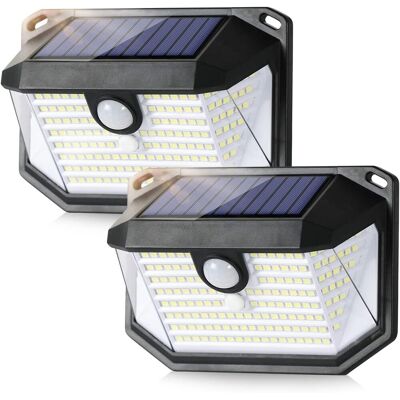 OEM Foco Solar Exterior Con Detector De Movimiento, Resistente Al Agua Ip65, Foco Led, Aplique De Pared Exterior, Foco Solar, Apto Para Jardines, Garajes, Cocheras, Patios Y Casas, Color Negro [paquete De OEM Foco Solar Exterior Con Detector De Movimiento, Resistente Al Agua Ip65, Foco Led, Aplique De Pared Exterior, Foco Solar, Apto Para Jardines, Garajes, Cocheras, Patios Y Casas, Color Negro [paquete De