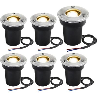 OEM Foco De Exterior Empotrable De Bajo Voltaje, 1w, Iluminación Led De 12v-24v Para Exteriores, Apto Para Adoquines, Terrazas, Escaleras Y Jardines, Resistente Al Agua Ip67 (paquete De 6, Luz Blanca Cáli OEM Foco De Exterior Empotrable De Bajo Voltaje, 1w, Iluminación Led De 12v-24v Para Exteriores, Apto Para Adoquines, Terrazas, Escaleras Y Jardines, Resistente Al Agua Ip67 (paquete De 6, Luz Blanca Cáli