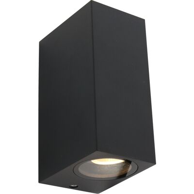 Lámpara de Pared Exterior Steinhauer - GU10 - Negro - 2 Bombillas - IP44 - 15cm Lámpara de Pared Exterior Steinhauer - GU10 - Negro - 2 Bombillas - IP44 - 15cm