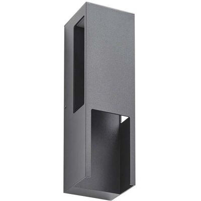 Lindby Lámpara De Pared Led Exterior 'enyra' En Negro Aluminio Lindby Lámpara De Pared Led Exterior 'enyra' En Negro Aluminio
