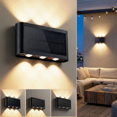 OEM 1 Unidad De Lámpara Solar De Pared Para Exteriores De 2000 Mah, Lámpara Solar Para Exteriores Con 6 Led, Resistente Al Agua Ip65, Inalámbrica, 3 Modos De Luz, Iluminación Para Exteriores OEM 1 Unidad De Lámpara Solar De Pared Para Exteriores De 2000 Mah, Lámpara Solar Para Exteriores Con 6 Led, Resistente Al Agua Ip65, Inalámbrica, 3 Modos De Luz, Iluminación Para Exteriores