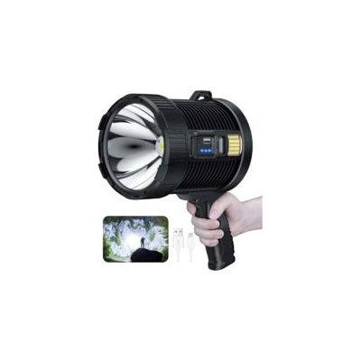 OEM Foco Recargable, Foco Led De Mano De 100 000 Lúmenes, Linterna Grande, Foco Solar Exterior Superbrillante, Con Lámpara Cob, 6 Modos, Resistente Al Agua Ipx5 (negro). OEM Foco Recargable, Foco Led De Mano De 100 000 Lúmenes, Linterna Grande, Foco Solar Exterior Superbrillante, Con Lámpara Cob, 6 Modos, Resistente Al Agua Ipx5 (negro).