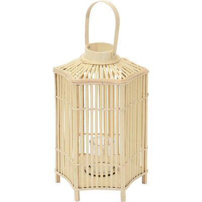 Ecd Germany Linterna De Bambú Madera, 60 Cm De Altura, Portavelas De Jardín Con Asa Y Inserto De Cristal, Farol De Estilo Boho, Lámpara Colgante Interior/exterior Decorativo Para Terraza, Balcón Ecd Germany Linterna De Bambú Madera, 60 Cm De Altura, Portavelas De Jardín Con Asa Y Inserto De Cristal, Farol De Estilo Boho, Lámpara Colgante Interior/exterior Decorativo Para Terraza, Balcón