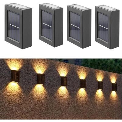 OEM Conjunto De Dos Apliques Solares De Pared Ajustables, Lámparas De Exterior Con Sensor De Luz Solar, Iluminación Led Decorativa Moderna, Resistente Al Agua Ip65, Para Patios Y Porches, Aptas Para Terra OEM Conjunto De Dos Apliques Solares De Pared Ajustables, Lámparas De Exterior Con Sensor De Luz Solar, Iluminación Led Decorativa Moderna, Resistente Al Agua Ip65, Para Patios Y Porches, Aptas Para Terra