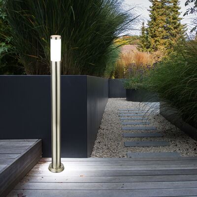 Lámpara De Pie Led Para Jardín V-tac De 110 Cm Con Portalámparas E27 (máx. 60 W) En Acero Inoxidable Ip44 Lámpara De Pie Led Para Jardín V-tac De 110 Cm Con Portalámparas E27 (máx. 60 W) En Acero Inoxidable Ip44