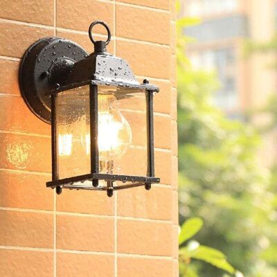 OEM Aplique De Pared Rústico Para Exteriores En Color Negro, Ip43, Con Casquillo E27, Forma De Farol, Apto Para Exteriores, Resistente Al Agua, Ideal Para Jardín, Patio, Balcón O Garaje -crezuo OEM Aplique De Pared Rústico Para Exteriores En Color Negro, Ip43, Con Casquillo E27, Forma De Farol, Apto Para Exteriores, Resistente Al Agua, Ideal Para Jardín, Patio, Balcón O Garaje -crezuo