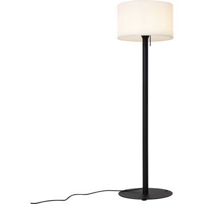 Moderno Lámpara De Pie Moderna Para Exterior Negra Con Pantalla Blanca Ip44 - Mississippi Metálica /aluminio /plástico Redonda Adecuado Para Led Max. 1 X 15 Watt - Qazqa Moderno Lámpara De Pie Moderna Para Exterior Negra Con Pantalla Blanca Ip44 - Mississippi Metálica /aluminio /plástico Redonda Adecuado Para Led Max. 1 X 15 Watt - Qazqa