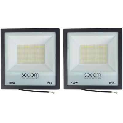 SECOM Pack 2 Proyectores Led Tenko Eco 150w 15000lm Ip65 30.4x7.8x31.5c SECOM Pack 2 Proyectores Led Tenko Eco 150w 15000lm Ip65 30.4x7.8x31.5c