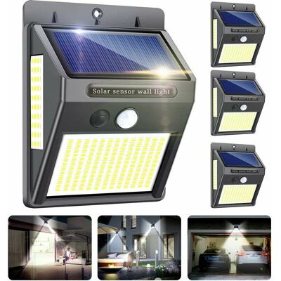 OEM Paquete De 4 Luces Solares Para Exteriores, 216 Led, 1000 Lúmenes, Con Sensor De Movimiento, Ángulo Amplio De 300º, Resistente Al Agua Ip65, Montaje En Pared, Para Jardín Y Entrada. OEM Paquete De 4 Luces Solares Para Exteriores, 216 Led, 1000 Lúmenes, Con Sensor De Movimiento, Ángulo Amplio De 300º, Resistente Al Agua Ip65, Montaje En Pared, Para Jardín Y Entrada.