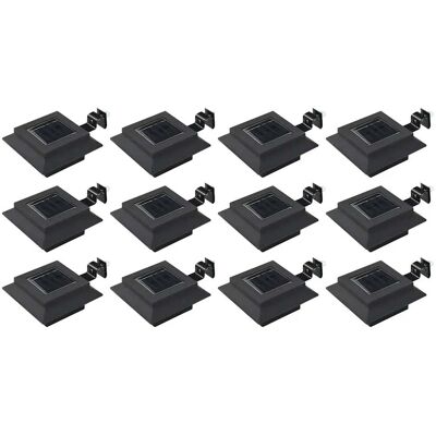HELLOSHOP26 Lote De 12 Lámparas Solares Cuadradas Para Exterior 12 X 6,5 Cm Iluminación Automática Diseño Moderno De Plástico Negro 020046378 HELLOSHOP26 Lote De 12 Lámparas Solares Cuadradas Para Exterior 12 X 6,5 Cm Iluminación Automática Diseño Moderno De Plástico Negro 020046378