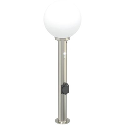 VADAXL Vidaxl Baliza Luminosa Con Sensor Y Toma De Corriente, 80 Cm, Acero Inoxidable, Ip44 VADAXL Vidaxl Baliza Luminosa Con Sensor Y Toma De Corriente, 80 Cm, Acero Inoxidable, Ip44