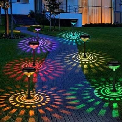 OEM Juego De 2 Luces Solares Para Exteriores – Resistente Al Agua Ip65 – Batería De 800 Mah – 8-12 Horas De Iluminación – Luz Blanca Cálida Y Rgb – Decoración De Jardín -crezuo OEM Juego De 2 Luces Solares Para Exteriores – Resistente Al Agua Ip65 – Batería De 800 Mah – 8-12 Horas De Iluminación – Luz Blanca Cálida Y Rgb – Decoración De Jardín -crezuo