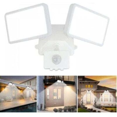 OEM Foco Led Con Sensor De Movimiento Ajustable, Foco Led Exterior De Doble Cabezal, Resistente Al Agua Ip65, Luz Blanca Diurna, Ideal Para Parques, Garajes Y Entradas. OEM Foco Led Con Sensor De Movimiento Ajustable, Foco Led Exterior De Doble Cabezal, Resistente Al Agua Ip65, Luz Blanca Diurna, Ideal Para Parques, Garajes Y Entradas.