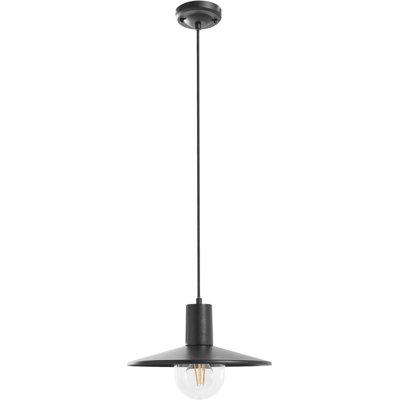 BELIANI Lámpara Colgante De Exterior Estilo Moderno Para Jardín De Aluminio Pintado En Negro Mate Baralia BELIANI Lámpara Colgante De Exterior Estilo Moderno Para Jardín De Aluminio Pintado En Negro Mate Baralia