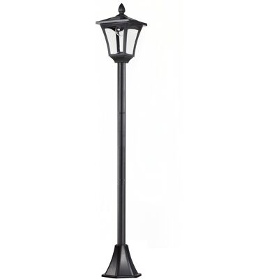 JHY DESIGN Farol Solar De Jardín, Luz Led De 40 Lúmenes, Negro, 18 X 18 X 160 Cm JHY DESIGN Farol Solar De Jardín, Luz Led De 40 Lúmenes, Negro, 18 X 18 X 160 Cm
