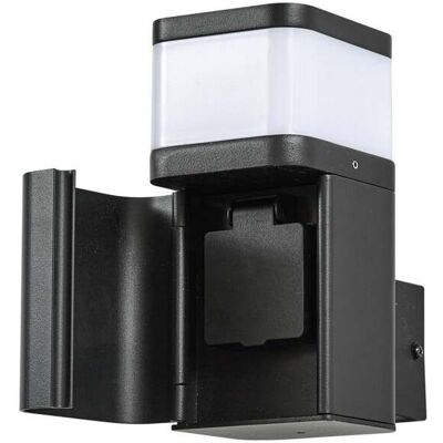 Lindby Lámpara De Pared Exterior 'teyon' En Negro Aluminio Lindby Lámpara De Pared Exterior 'teyon' En Negro Aluminio