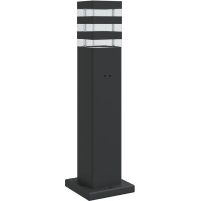HELLOSHOP26 Farola De Exterior Con Enchufe 50 Cm Aluminio Negro 020042529 HELLOSHOP26 Farola De Exterior Con Enchufe 50 Cm Aluminio Negro 020042529