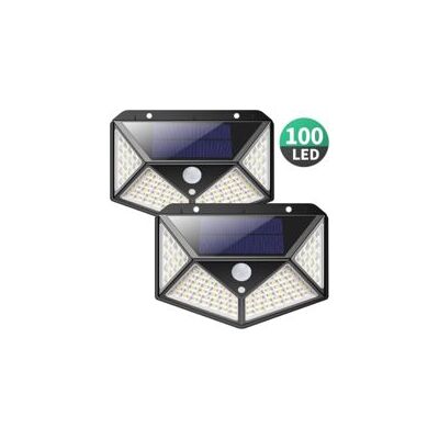 OEM 100 Luces Solares Led Para Exteriores, Paquete De 2 Luces Solares Para Exteriores Con Sensor De Movimiento, Resistentes Al Agua Hasta 270°, Potentes Focos Solares Inalámbricos De 2200 Mah Para Jardín OEM 100 Luces Solares Led Para Exteriores, Paquete De 2 Luces Solares Para Exteriores Con Sensor De Movimiento, Resistentes Al Agua Hasta 270°, Potentes Focos Solares Inalámbricos De 2200 Mah Para Jardín