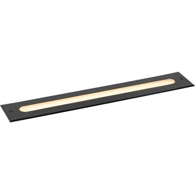 Moderno Foco De Suelo Moderno Negro 50 Cm Con Led Ip65 - Eline Aluminio /acero Rectangular Incluye Led Max. 1 X 20 Watt - Qazqa Moderno Foco De Suelo Moderno Negro 50 Cm Con Led Ip65 - Eline Aluminio /acero Rectangular Incluye Led Max. 1 X 20 Watt - Qazqa