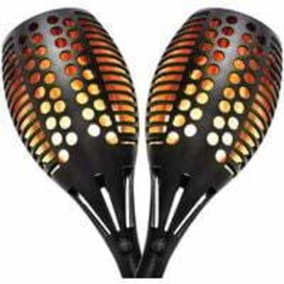OEM Linternas Solares Para Exteriores, Decoración De Jardín, Lámpara Solar Impermeable De 96 Led Con Efecto De Llama, Ip65 (2 Unidades) -crezuo OEM Linternas Solares Para Exteriores, Decoración De Jardín, Lámpara Solar Impermeable De 96 Led Con Efecto De Llama, Ip65 (2 Unidades) -crezuo