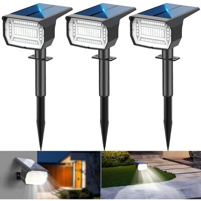 OEM Juego De 3 Focos Solares Exteriores Para Jardín, 59 Led, 3 Modos, Ip67, Resistentes Al Agua, Focos Solares Para Exteriores, Encendido/apagado Automático, Del Anochecer Al Amanecer, Iluminación Solar P OEM Juego De 3 Focos Solares Exteriores Para Jardín, 59 Led, 3 Modos, Ip67, Resistentes Al Agua, Focos Solares Para Exteriores, Encendido/apagado Automático, Del Anochecer Al Amanecer, Iluminación Solar P