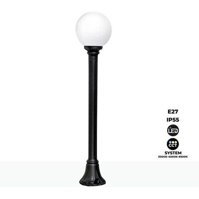 Fumagalli - Farola Exterior Led 'globo Mizar/g250' 8.5w E27 - Cct - Negro Fumagalli - Farola Exterior Led 'globo Mizar/g250' 8.5w E27 - Cct - Negro