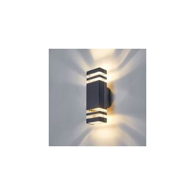 OEM Aplique Led De Exterior - Iluminación Moderna Para Exteriores, Lámpara De Pared Exterior Impermeable Ip65, 3000k, Luz De Pared Exterior Gu10, Aluminio, Gris Antracita - Crezuo OEM Aplique Led De Exterior - Iluminación Moderna Para Exteriores, Lámpara De Pared Exterior Impermeable Ip65, 3000k, Luz De Pared Exterior Gu10, Aluminio, Gris Antracita - Crezuo