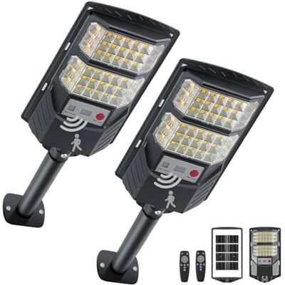 OEM Farolas Solares Para Exteriores, Luces Solares De Aparcamiento De Luz Blanca Cálida De 3000 K, Proyectores Led Amarillos Impermeables Con Sensor De Movimiento Para Caminos De Jardín. OEM Farolas Solares Para Exteriores, Luces Solares De Aparcamiento De Luz Blanca Cálida De 3000 K, Proyectores Led Amarillos Impermeables Con Sensor De Movimiento Para Caminos De Jardín.
