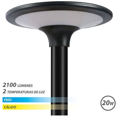 OEM Elbat Farola Led Solar 20w 2100lm 3000k/6000k - Color Negro OEM Elbat Farola Led Solar 20w 2100lm 3000k/6000k - Color Negro