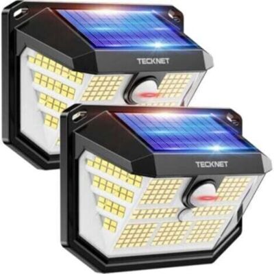 OEM Lámpara Solar Para Exteriores, 231 Led, Foco Solar Con Ángulo De Haz De 300°, Aplique De Pared Impermeable Ip65, 3 Modos, Con Sensor De Movimiento, Para Jardín, Patio Y Garaje - Paquete De 2 OEM Lámpara Solar Para Exteriores, 231 Led, Foco Solar Con Ángulo De Haz De 300°, Aplique De Pared Impermeable Ip65, 3 Modos, Con Sensor De Movimiento, Para Jardín, Patio Y Garaje - Paquete De 2