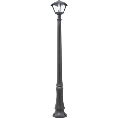 FUMAGALLI Farola Dario 1xe27 8,5w Con Pulsador Cct (3colores) Ip55 L.24xan.24xal.195cm Resina Negra FUMAGALLI Farola Dario 1xe27 8,5w Con Pulsador Cct (3colores) Ip55 L.24xan.24xal.195cm Resina Negra